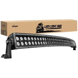 50 Inch 288W Double Row Black Curved Spot Flood LED Light Bar