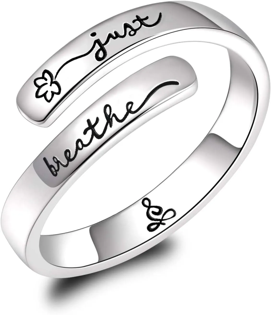 925 Sterling Silver Inspirational Rings for Women Hope Rings Encouragement Jewelry