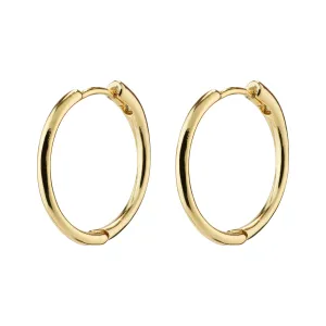 EANNA recycled medium hoops gold-plated