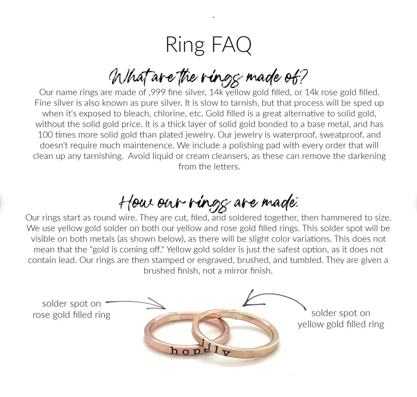 Gold Signet Class Ring Set
