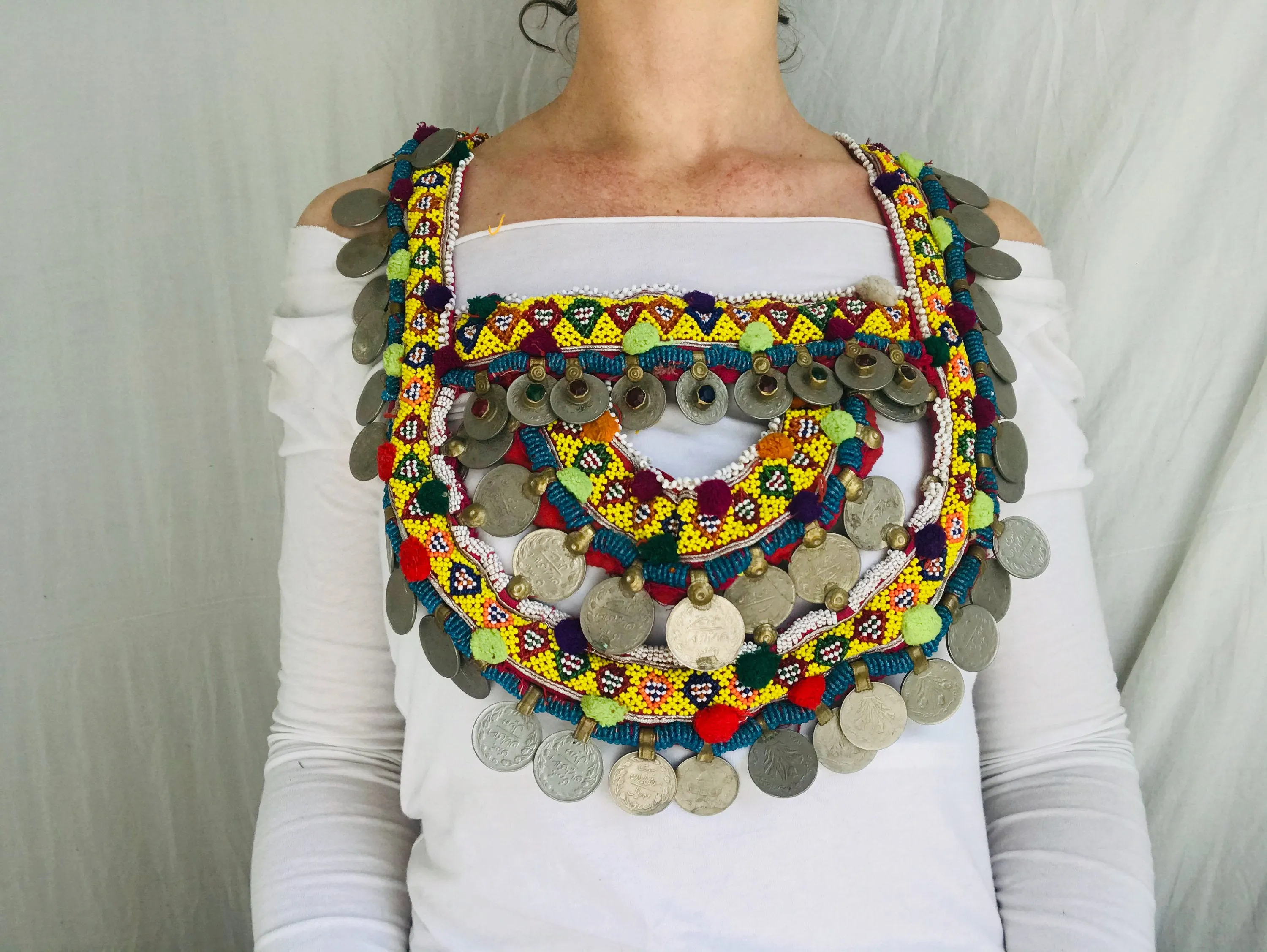 Huge Kuchi Necklace. Pectoral piece.