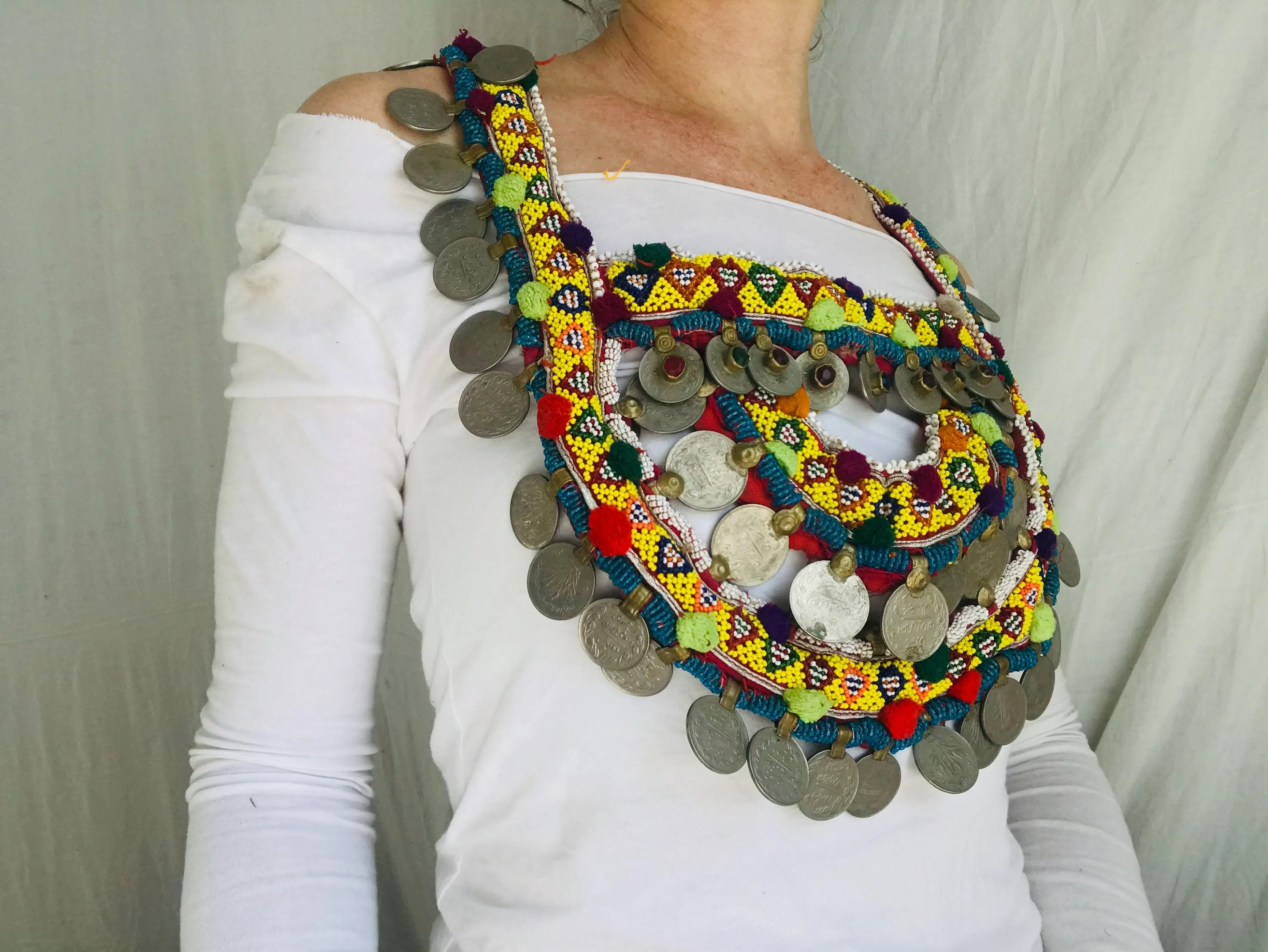 Huge Kuchi Necklace. Pectoral piece.