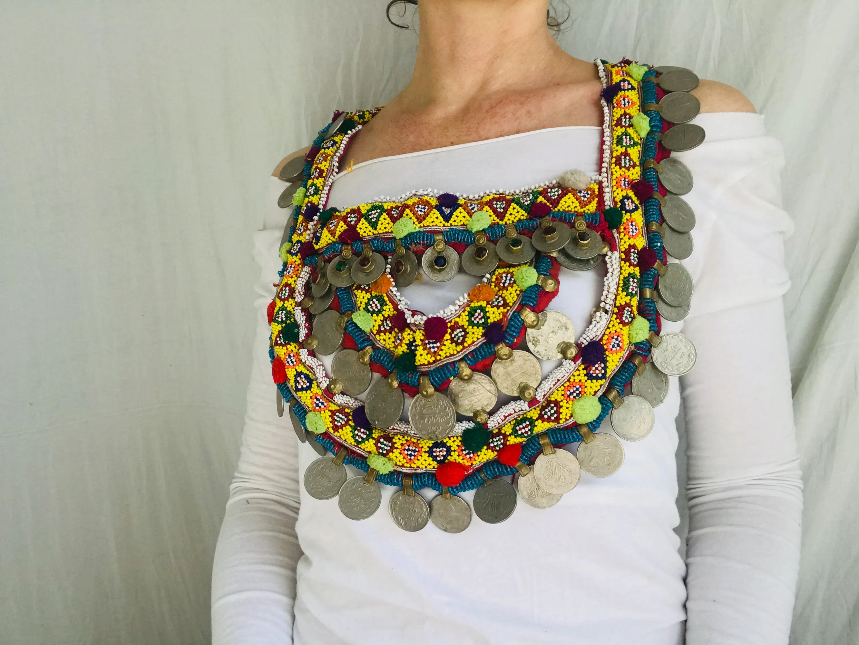 Huge Kuchi Necklace. Pectoral piece.