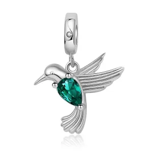 Hummingbird Charm 925 Sterling Silver