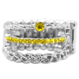 I Promise...Yellow Rhinestone Ring