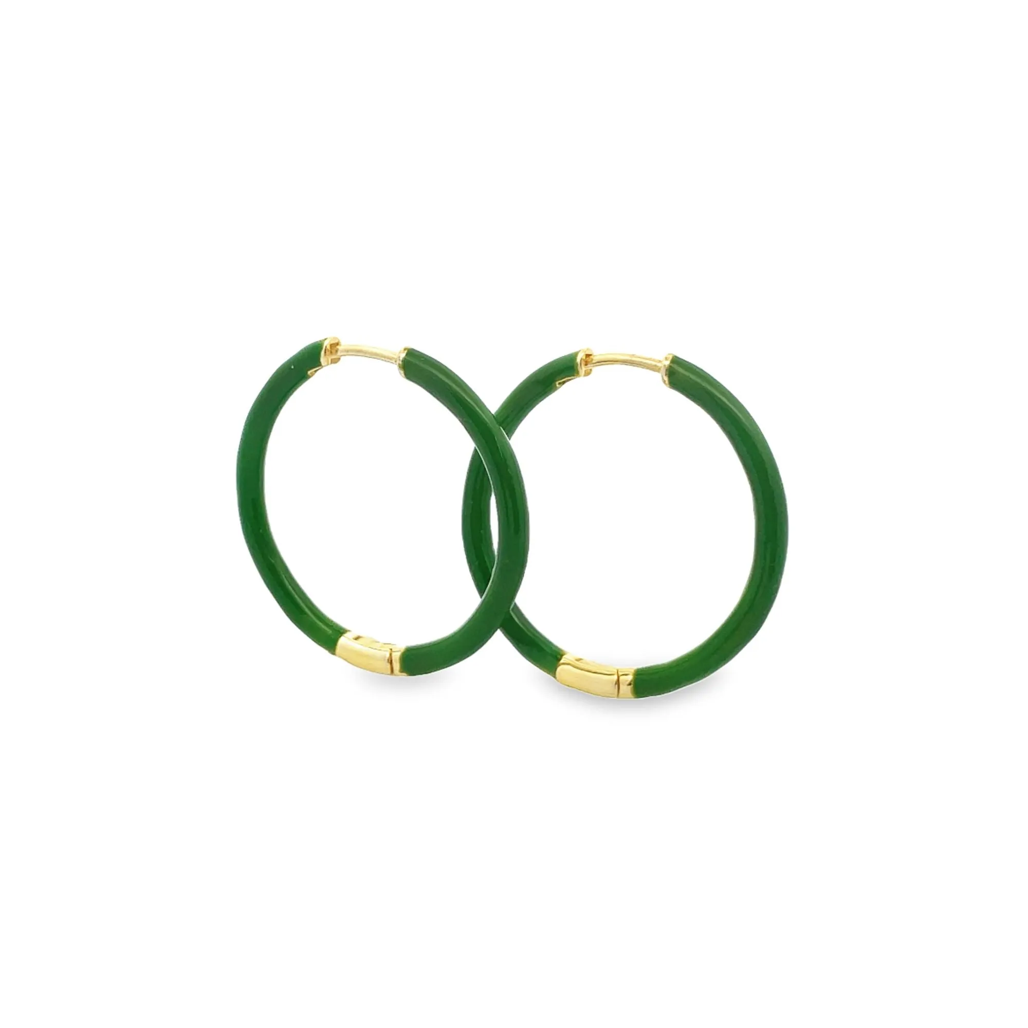 Modern Dark Off-Pastel Colored Hoops (L555)