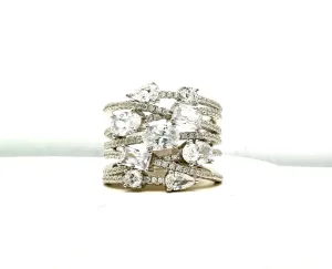 Multi CZ Bling Ring