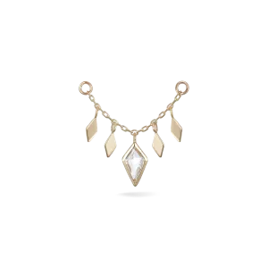 Patra Chain Attachment with White Topaz