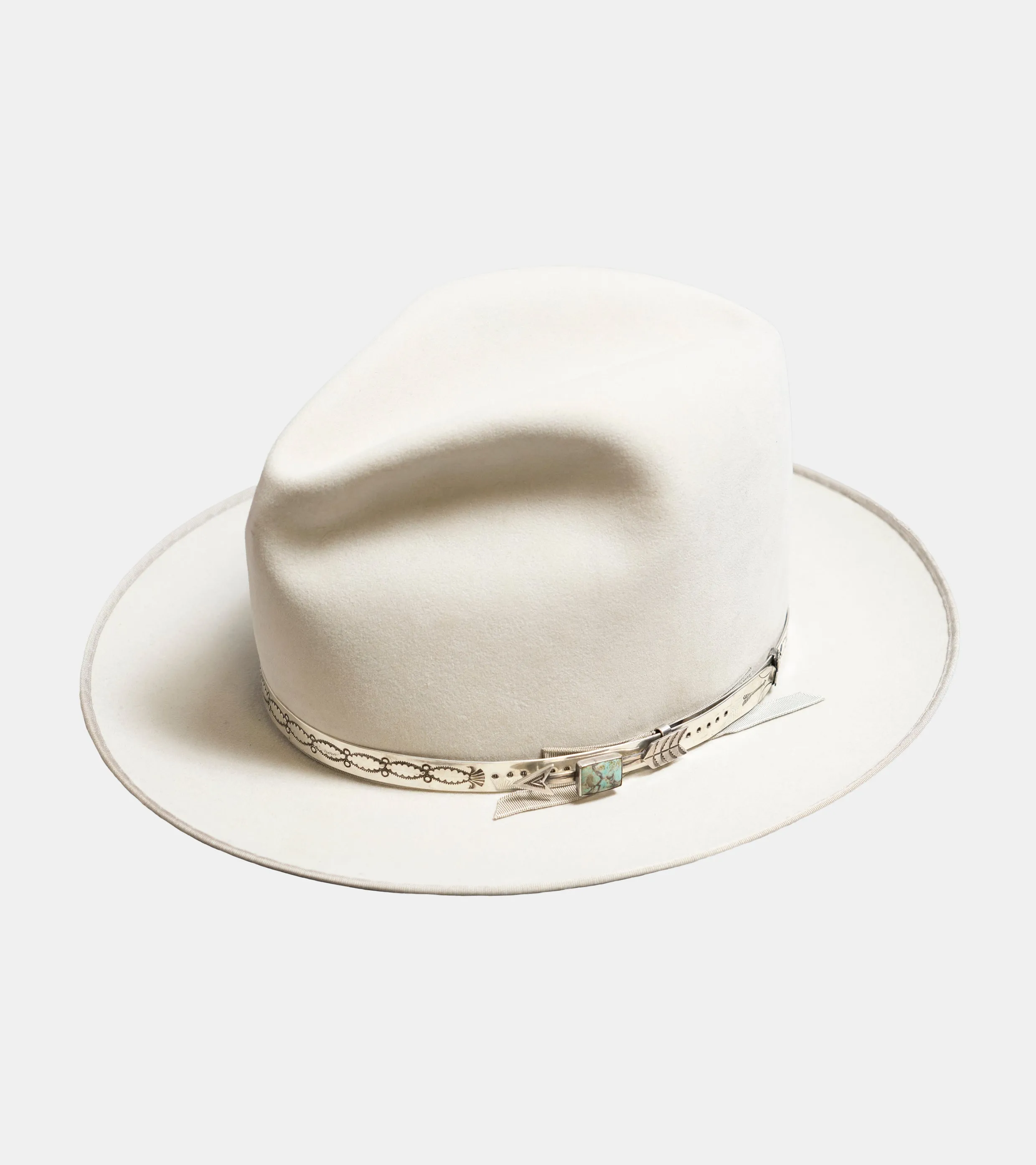 Red Rabbit Hat Bands Sterling and Turquoise