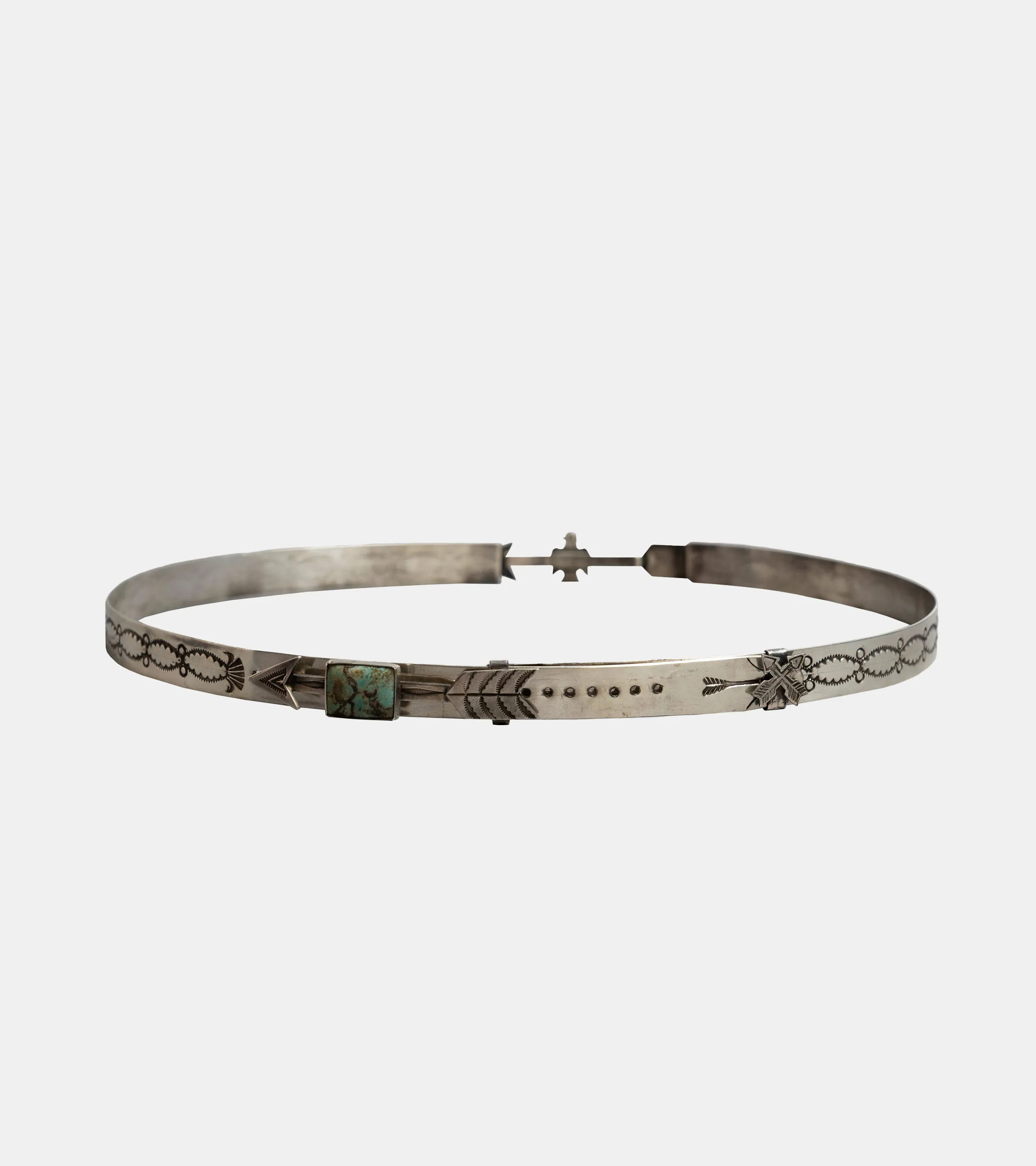 Red Rabbit Hat Bands Sterling and Turquoise