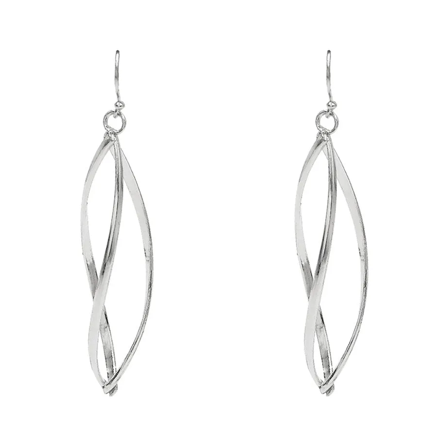 Simple Twisted Metal Earrings