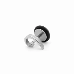 Stainless Steel Spiral Fake Plug Earring