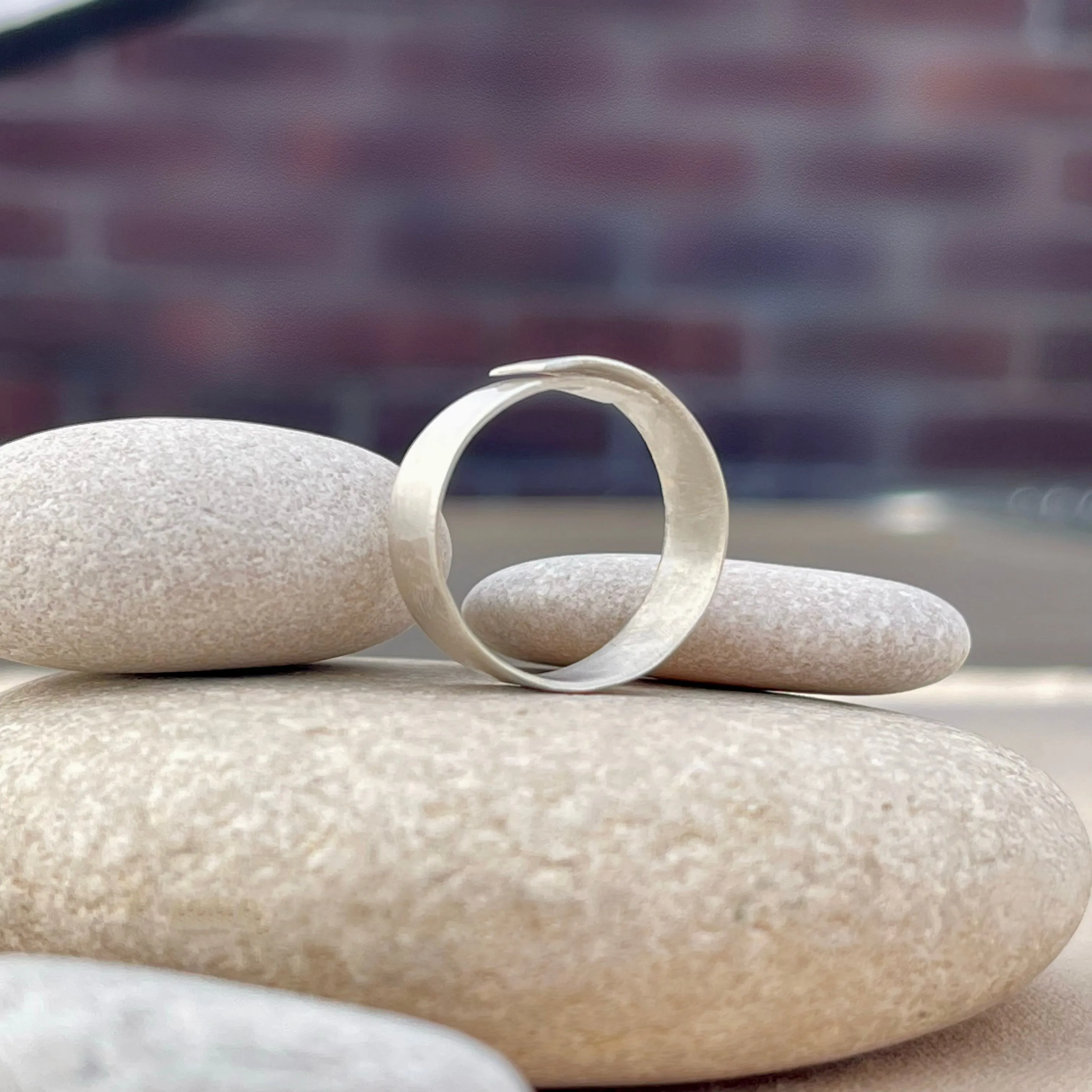 Sterling Silver Adjustable Handwritten/Personalized Ring