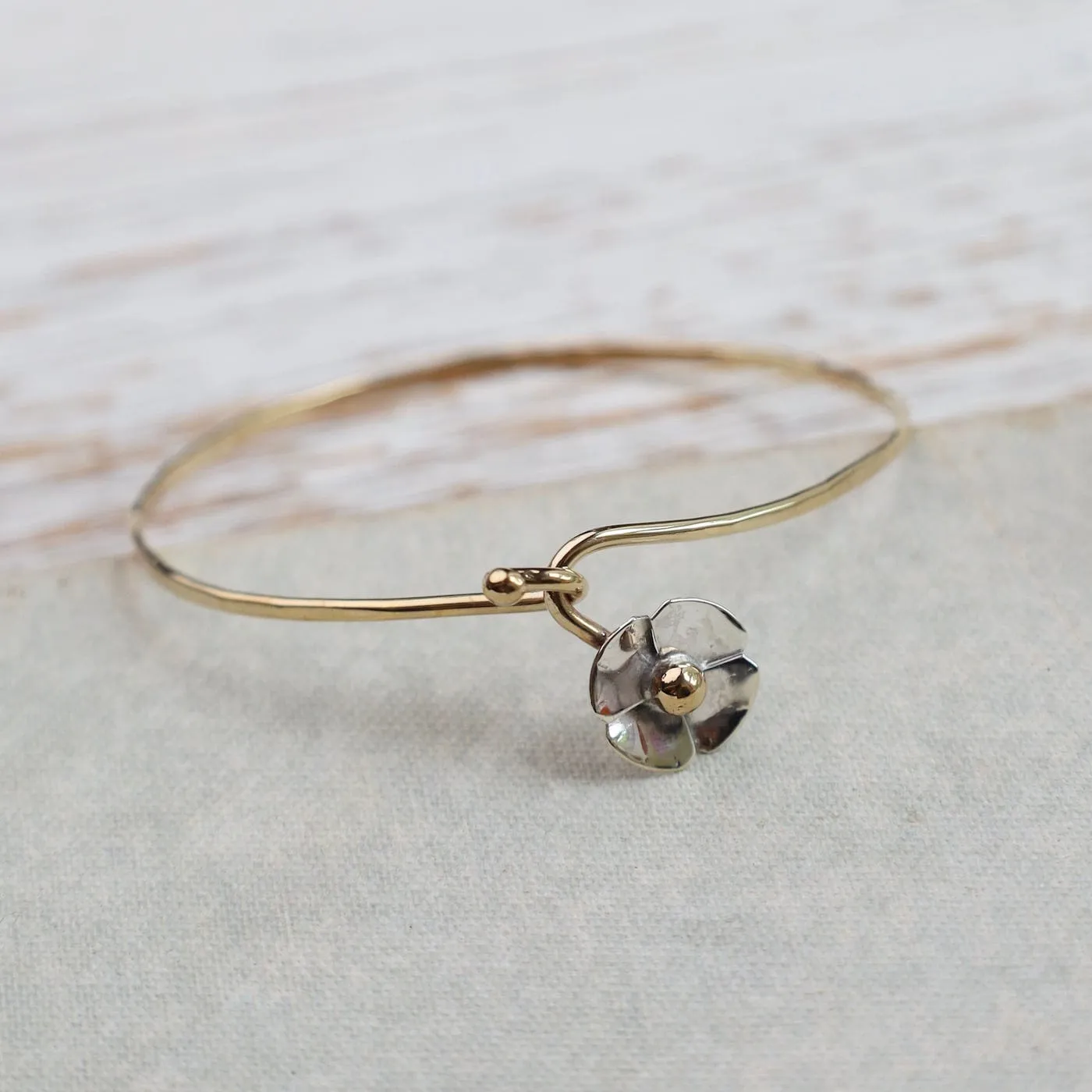 Sweet Blossom Brass Bracelet