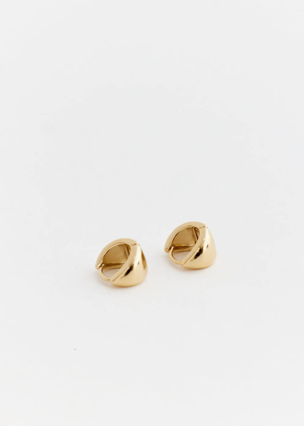 Wide Drop Hoop Earrings