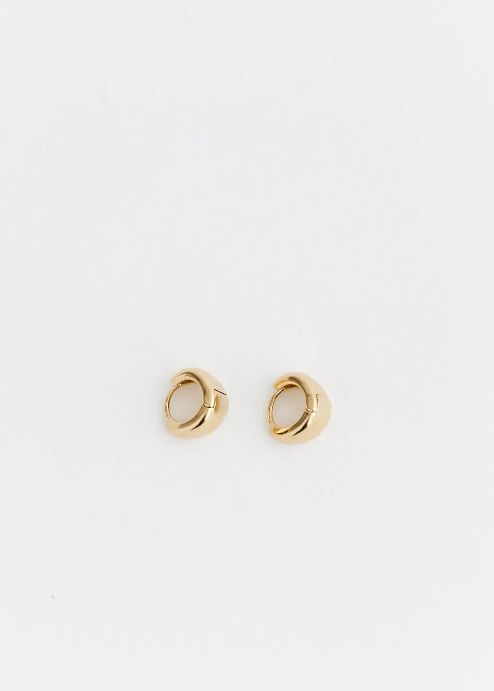 Wide Drop Hoop Earrings
