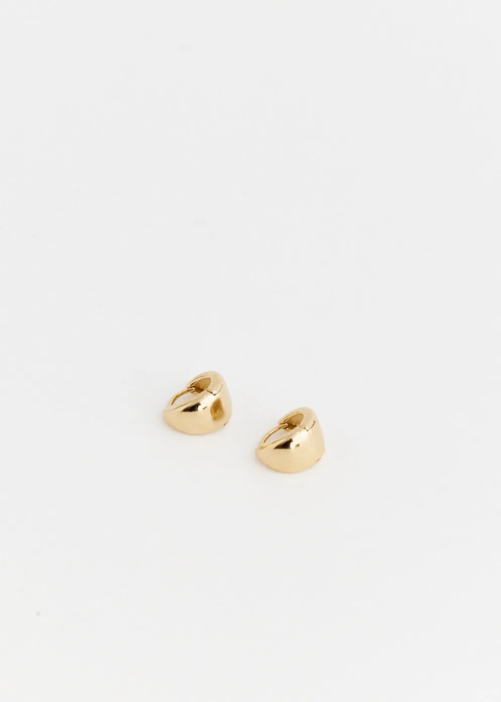 Wide Drop Hoop Earrings